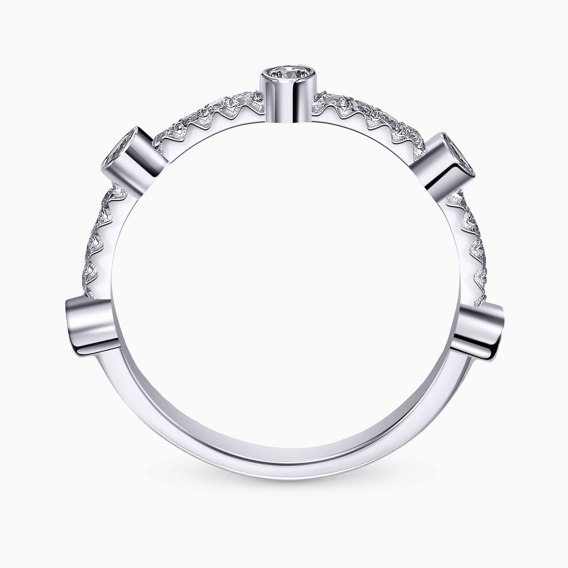 0.35Ct. Diamond setting in a 14K White Gold Ring
