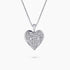 0.25Ct. Diamond in a 14K White Gold Heart Shaped Pendant