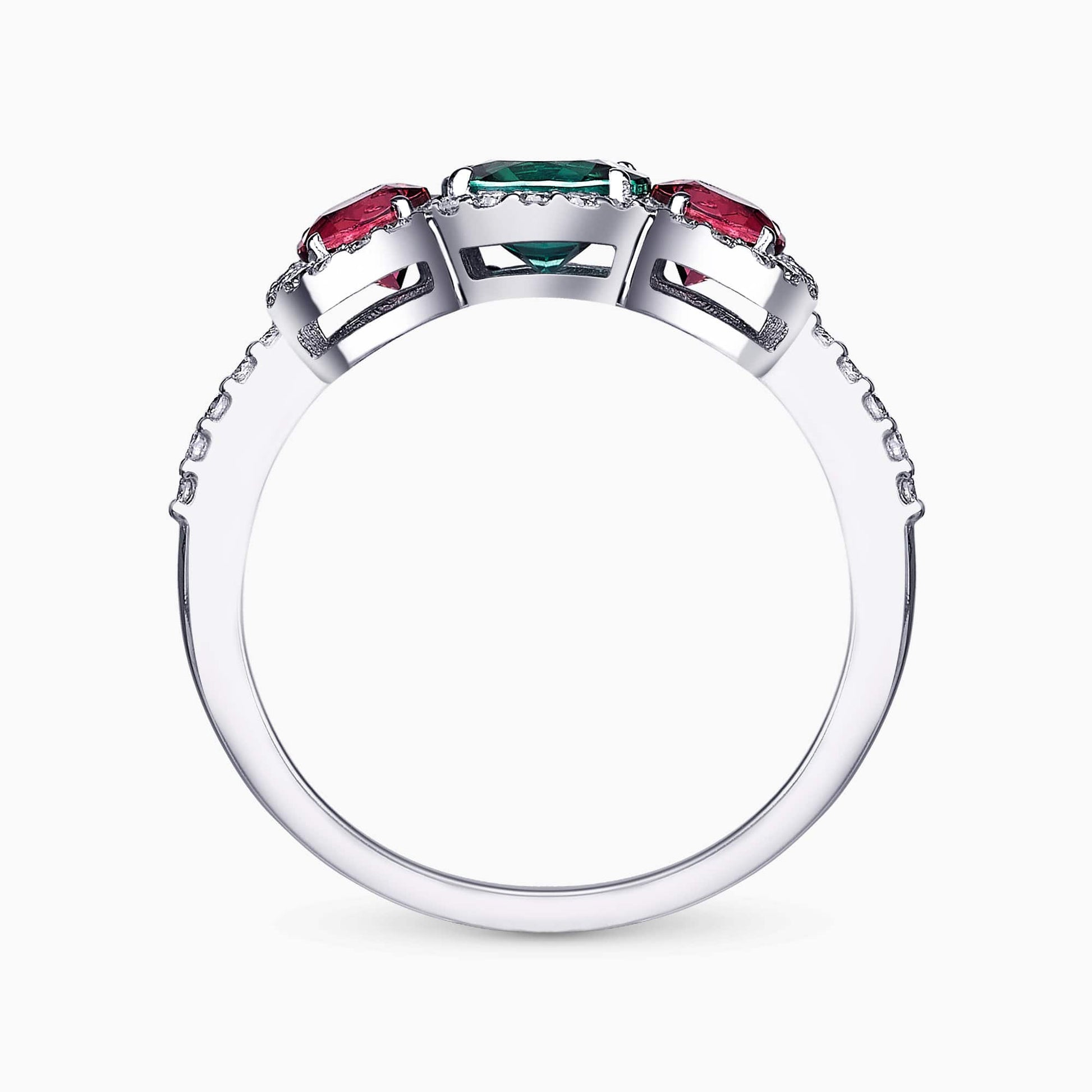 Diamond and Gem Stone Ring