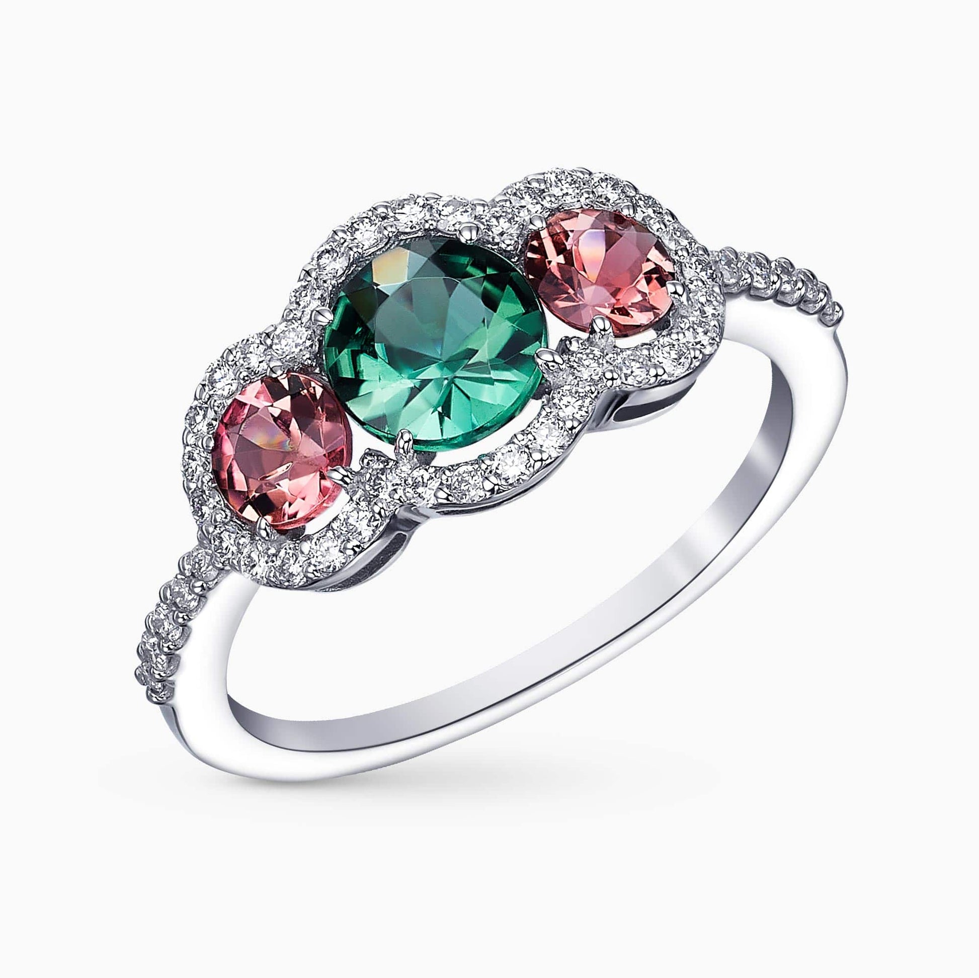 Diamond and Gem Stone Ring