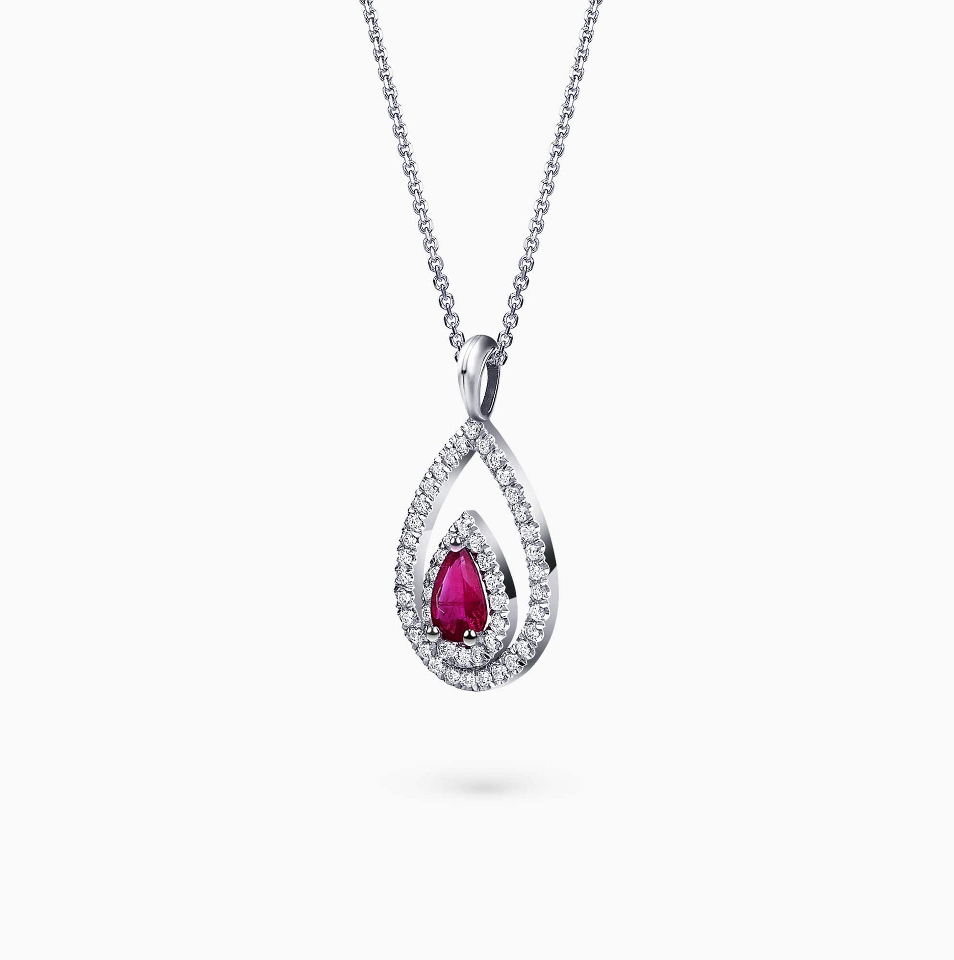 Diamond and Gem Stone Pendant