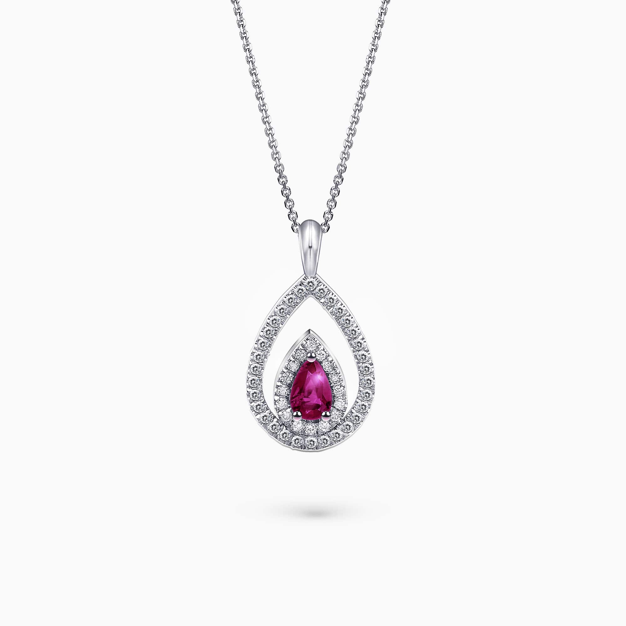 Diamond and Gem Stone Pendant