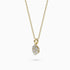 0.56Ct. Diamonds mounted in 14K Yellow Gold Flower Design Pendant