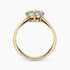 0.56Ct. Diamonds mounted in a 14K Yellow Gold Flower Ring