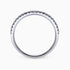 0.23Ct. Black Diamonds in a half Eternity 14K White Gold Ring
