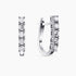0.97Ct. Diamond Earrings mounted in 14K White Gold