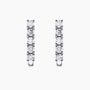 0.97Ct. Diamond Earrings mounted in 14K White Gold