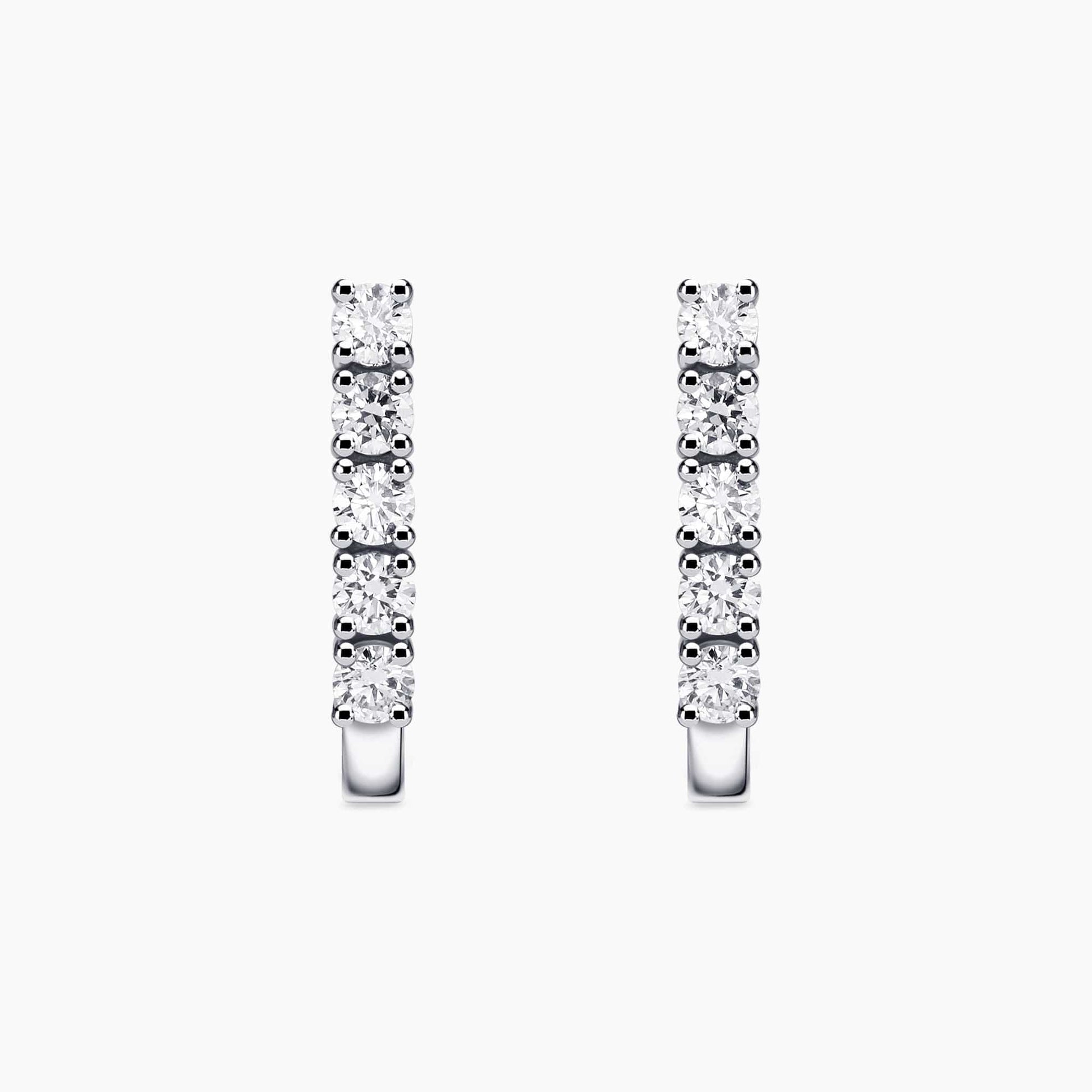 0.46Ct. Diamond Earrings mounted in 14K White Gold