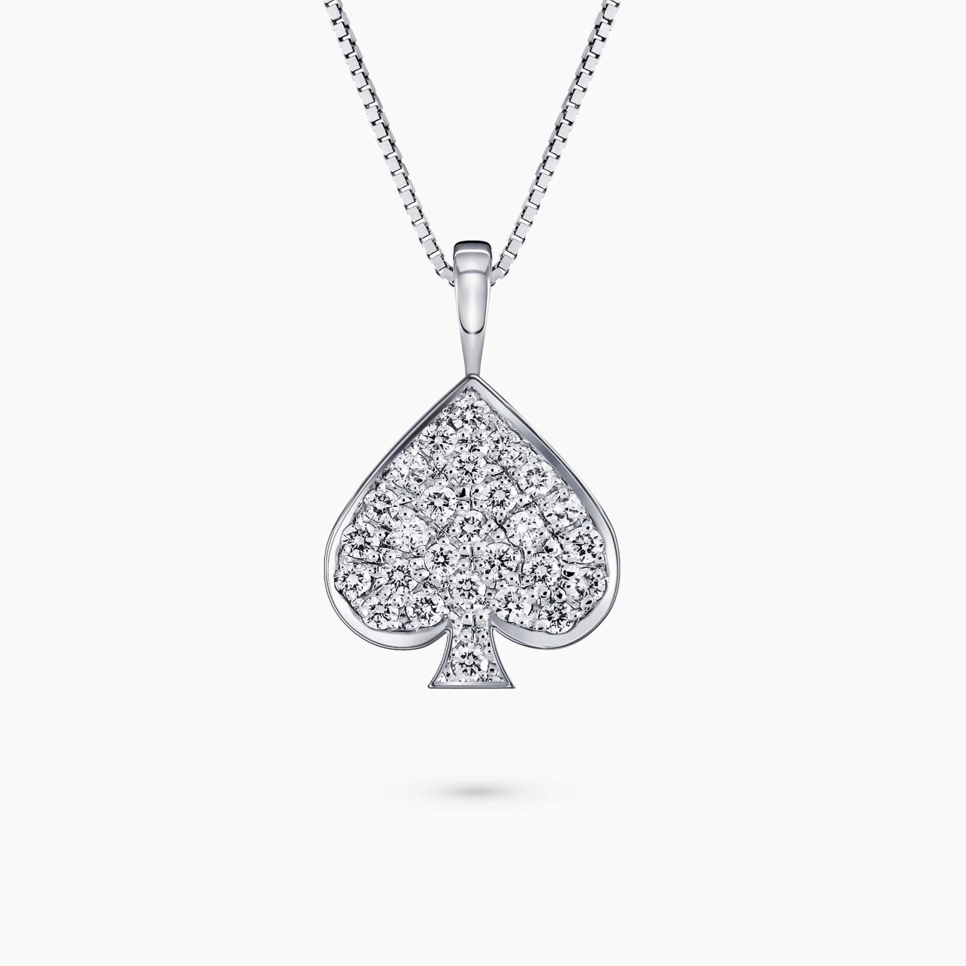 Diamond Spade Pendant