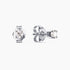 0.24Ct. Diamond Earrings mounted in 14K White Gold