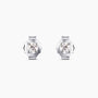 0.24Ct. Diamond Earrings mounted in 14K White Gold