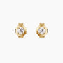 0.25Ct. Diamond Earrings mounted in 14K Yellow Gold