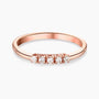 0.13Ct. Diamonds in a 14K Rose Gold Ring