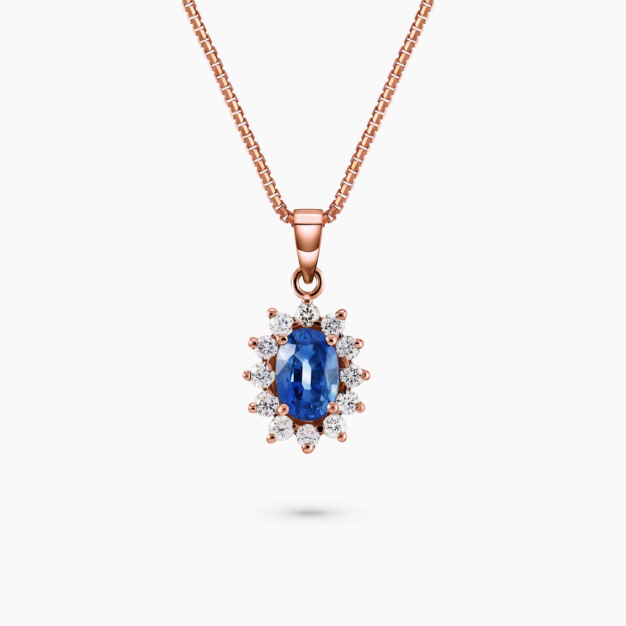 Diamond and Gem Stone Pendant