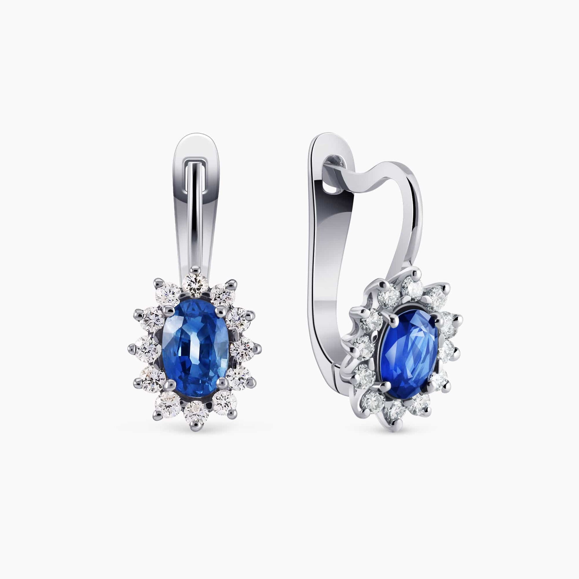 Diamond and Gem Stone Earrings