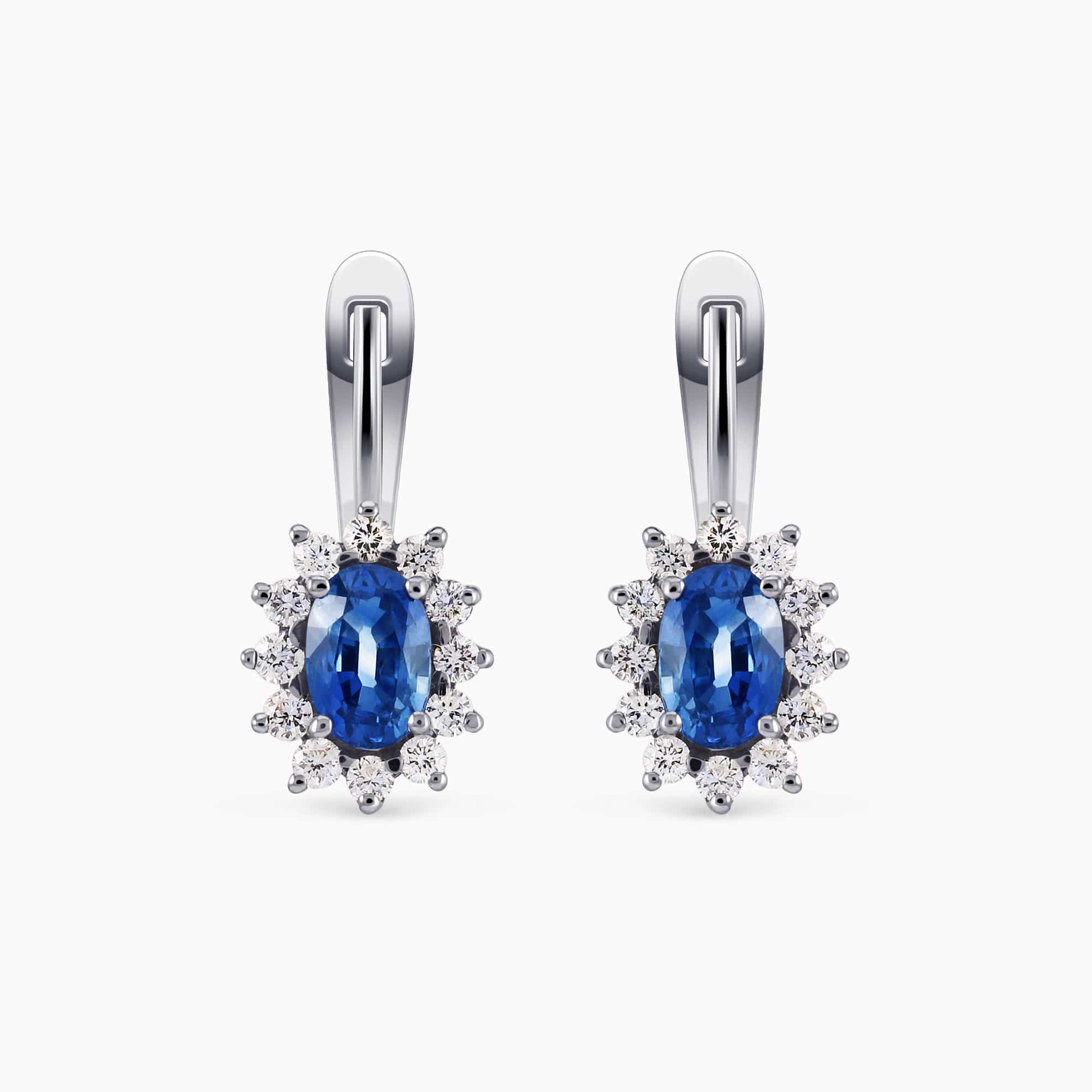 Diamond and Gem Stone Earrings