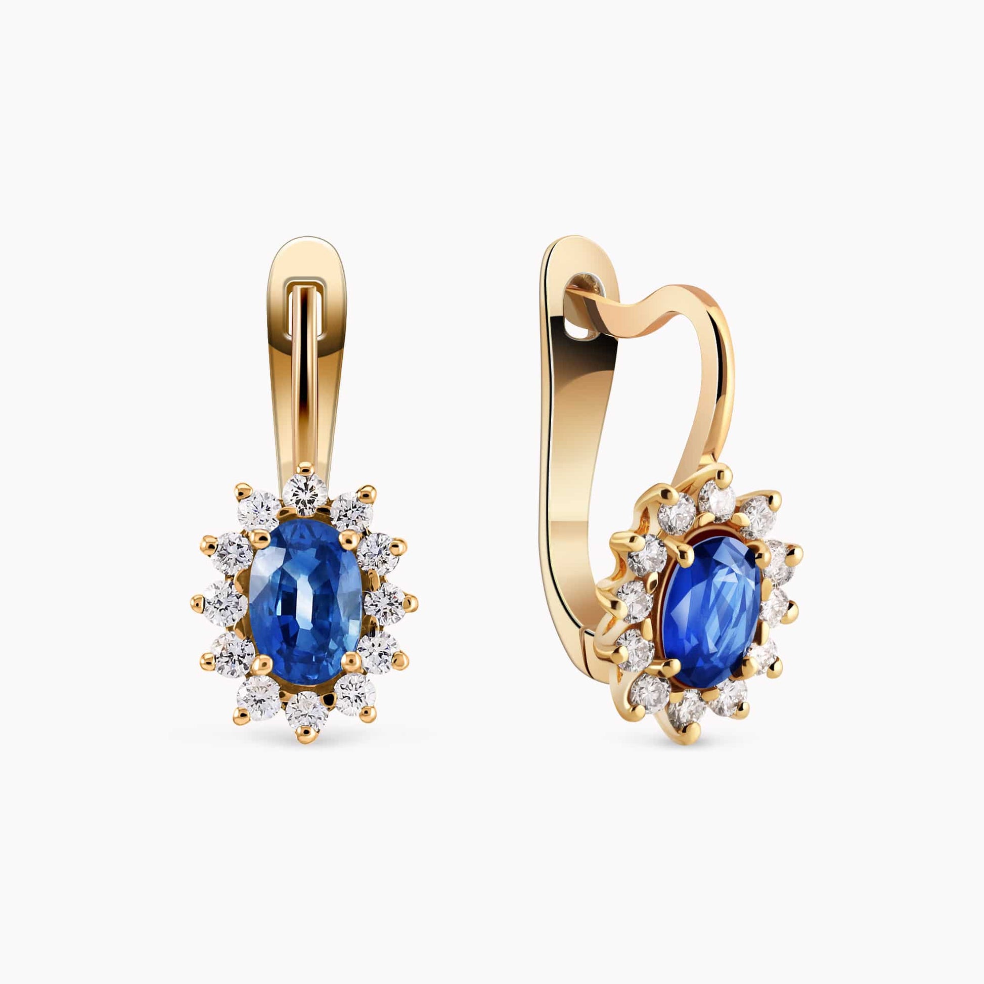 Diamond and Gem Stone Earrings