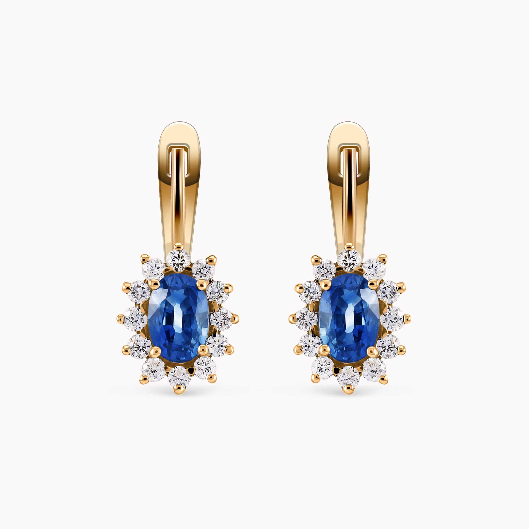 Diamond and Gem Stone Earrings