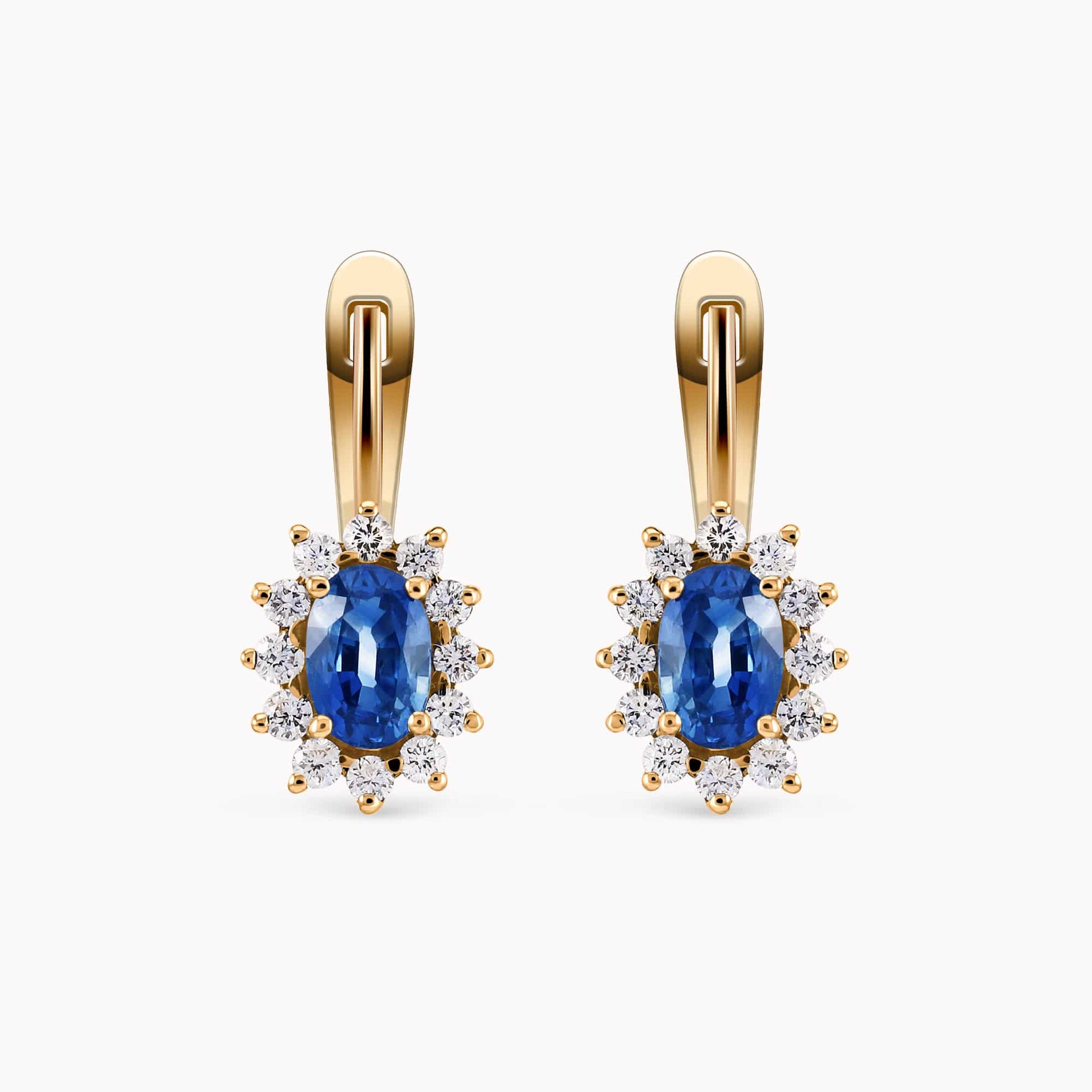 Diamond and Gem Stone Earrings