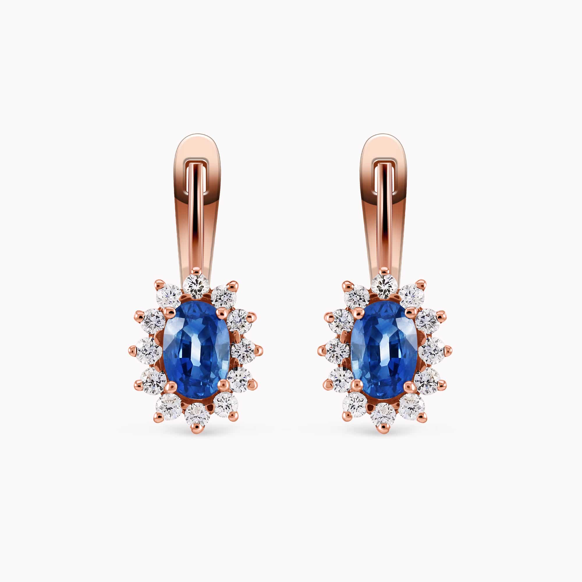 Diamond and Gem Stone Earrings