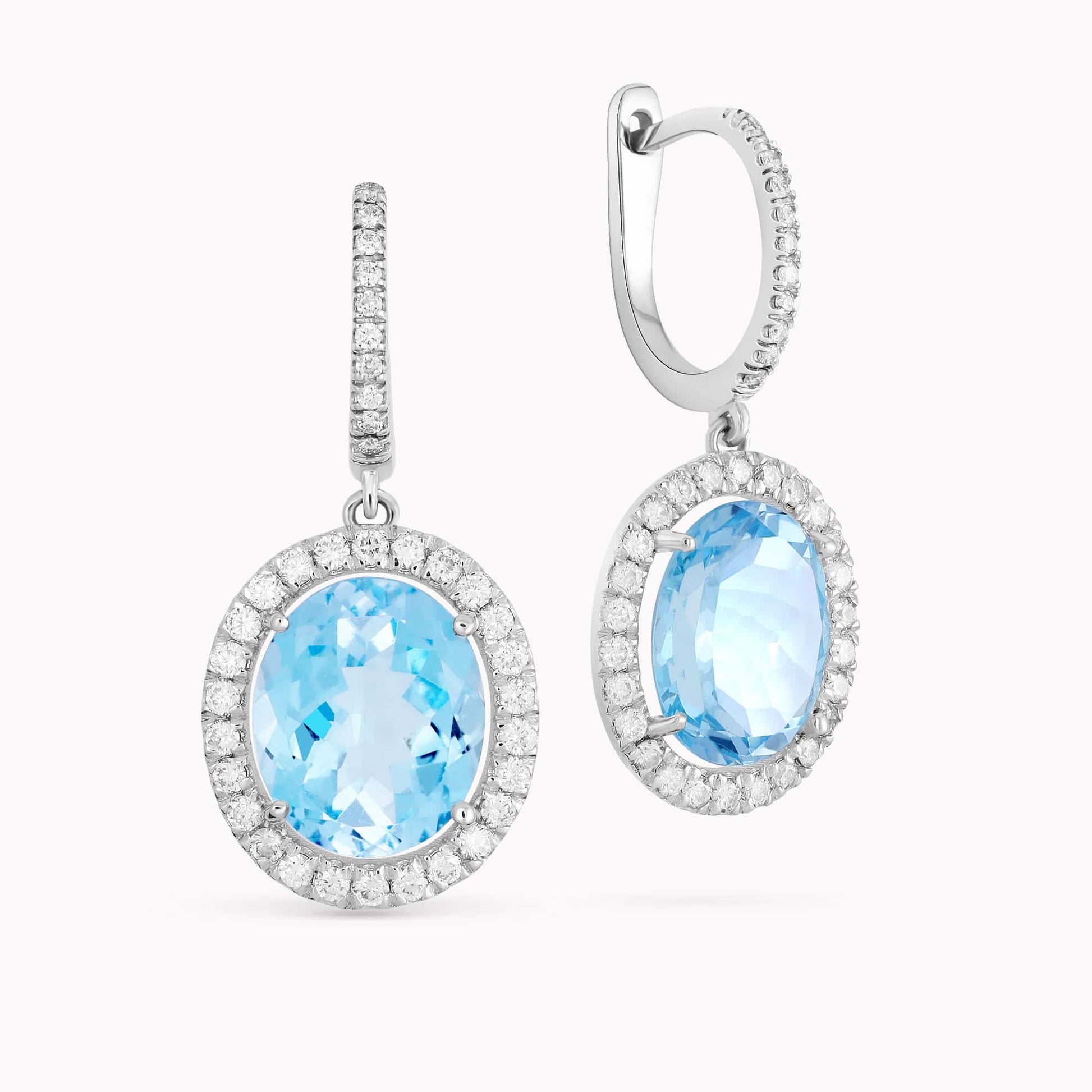 Diamond and Gem Stone Earrings