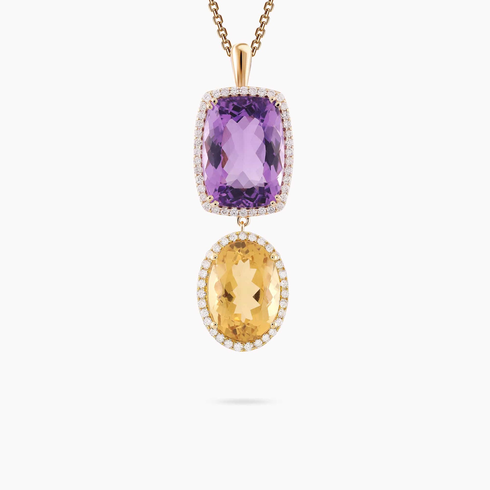 Diamond and Gem Stone Pendant