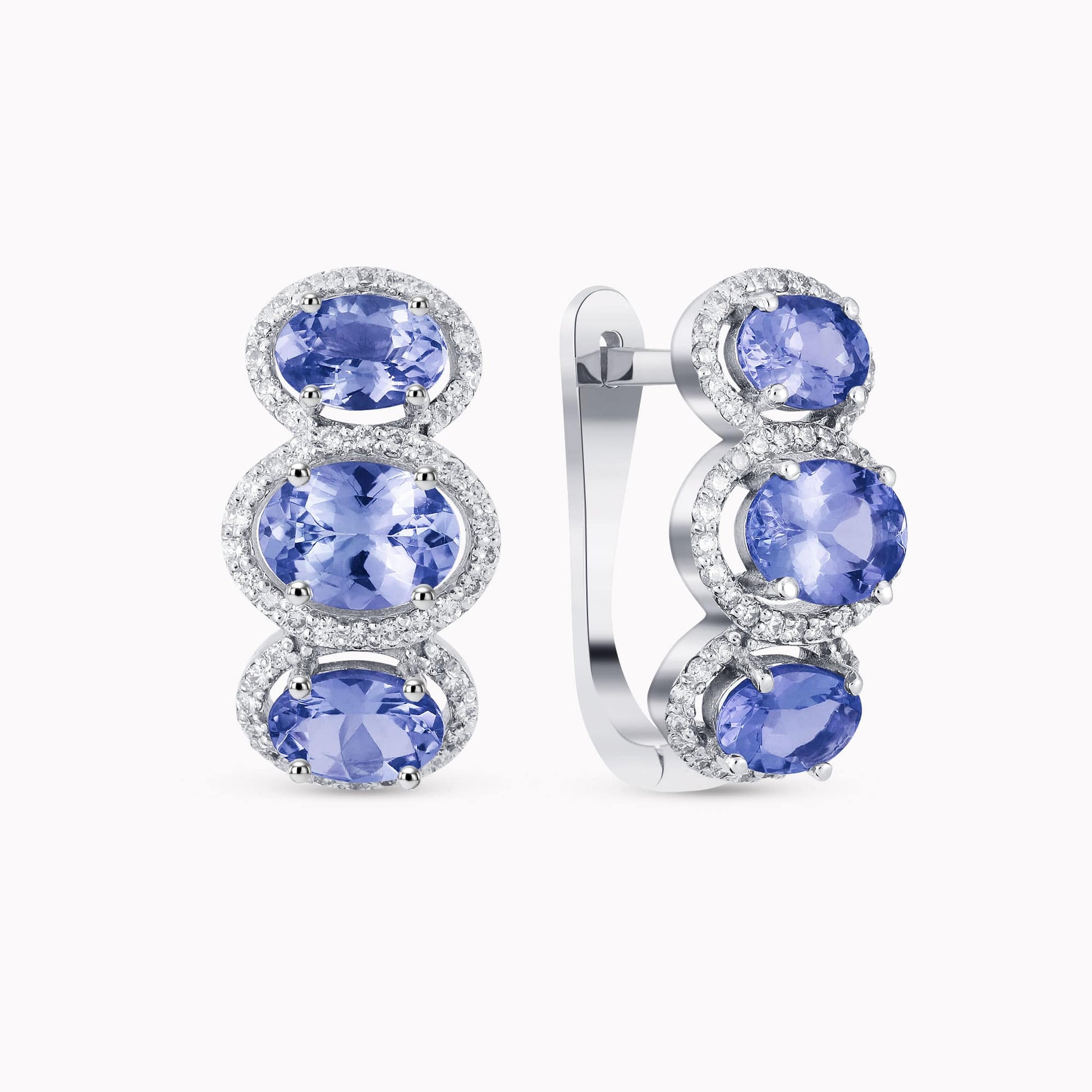 Diamond and Gem Stone Earrings