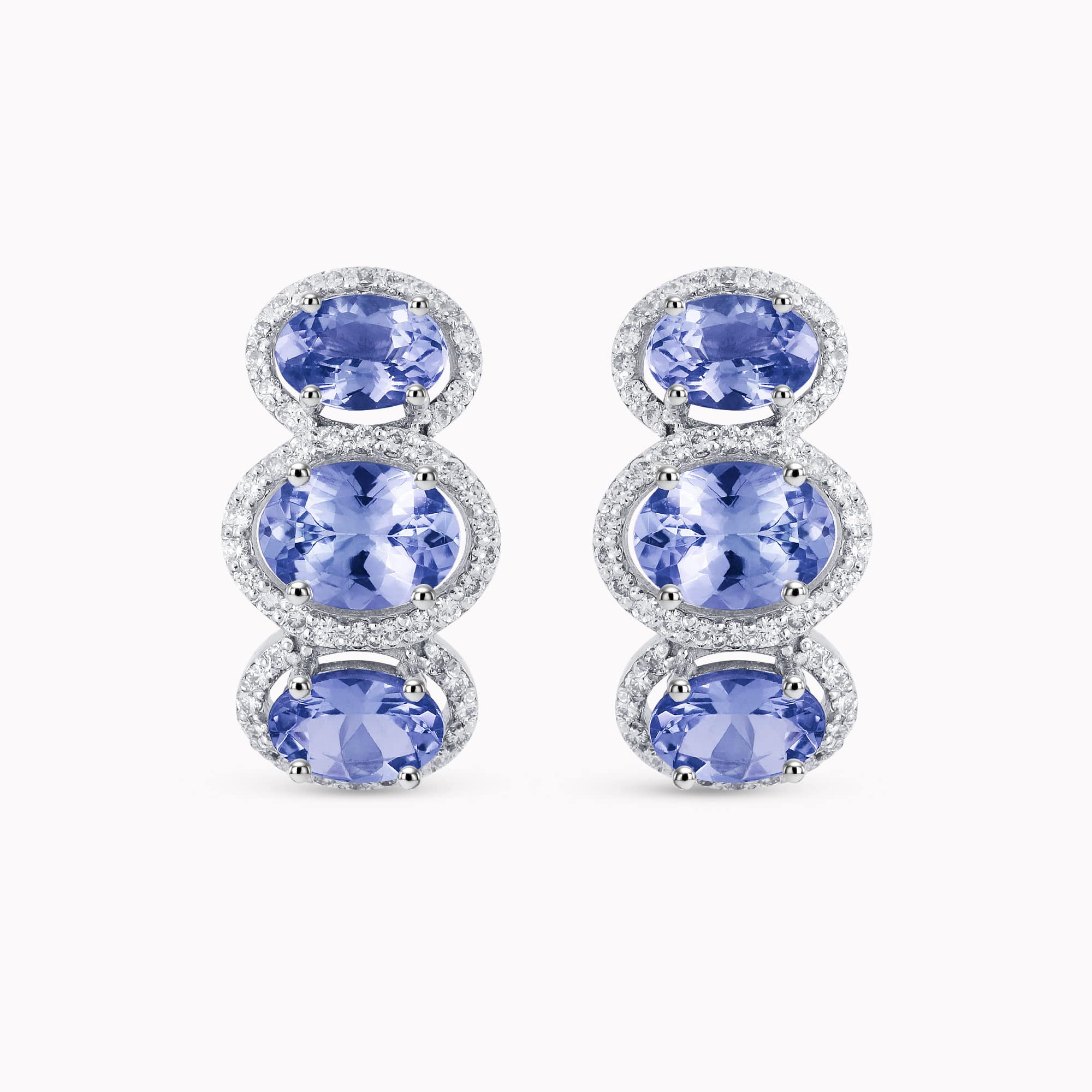 Diamond and Gem Stone Earrings
