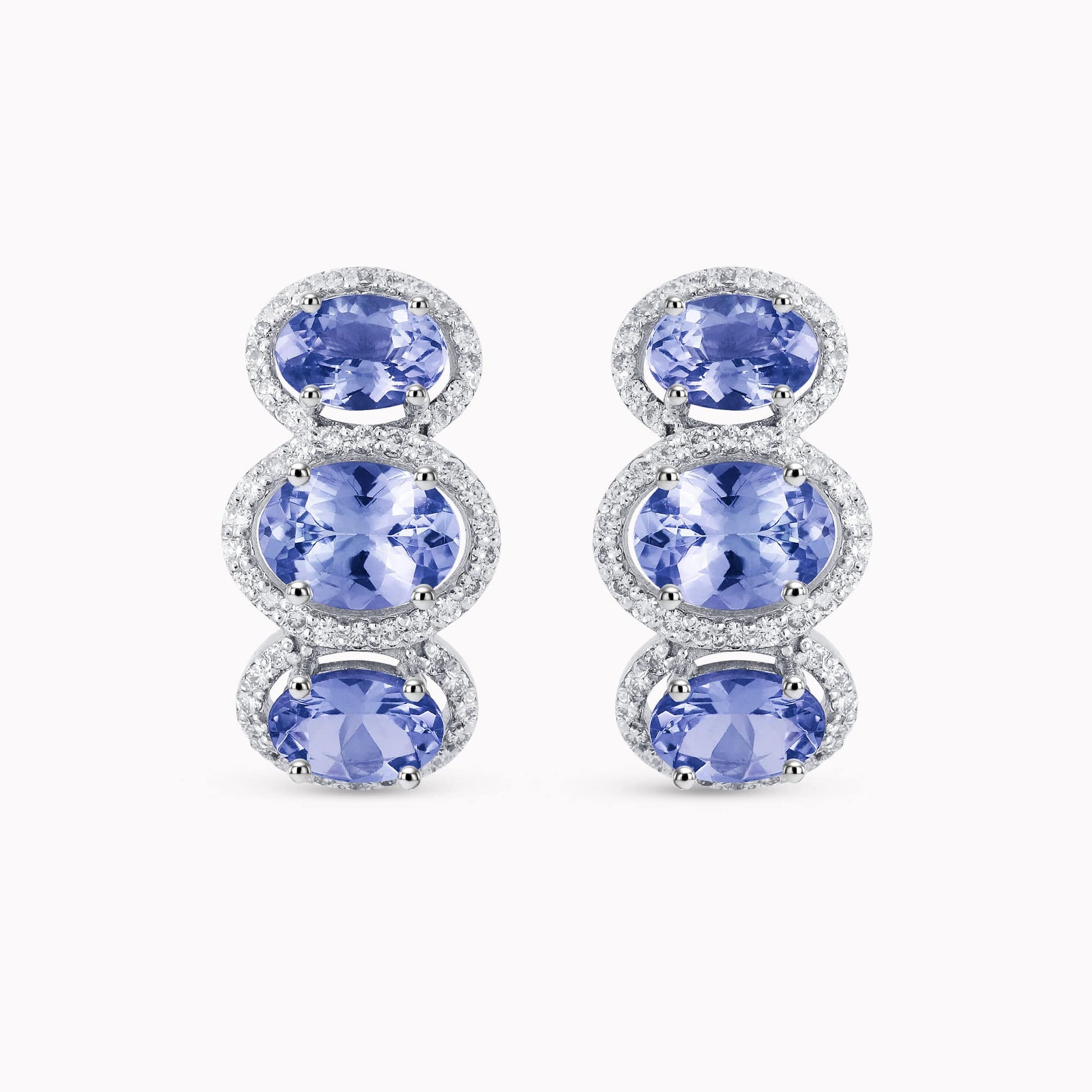 Diamond and Gem Stone Earrings