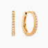 0.20Ct. Diamond Hoop Earrings mounted in 14K Yellow Gold