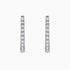 0.20Ct. Diamond Hoop Earrings mounted in 14K White Gold