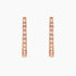 0.20Ct. Diamond Hoop Earrings mounted in 14K Rose Gold