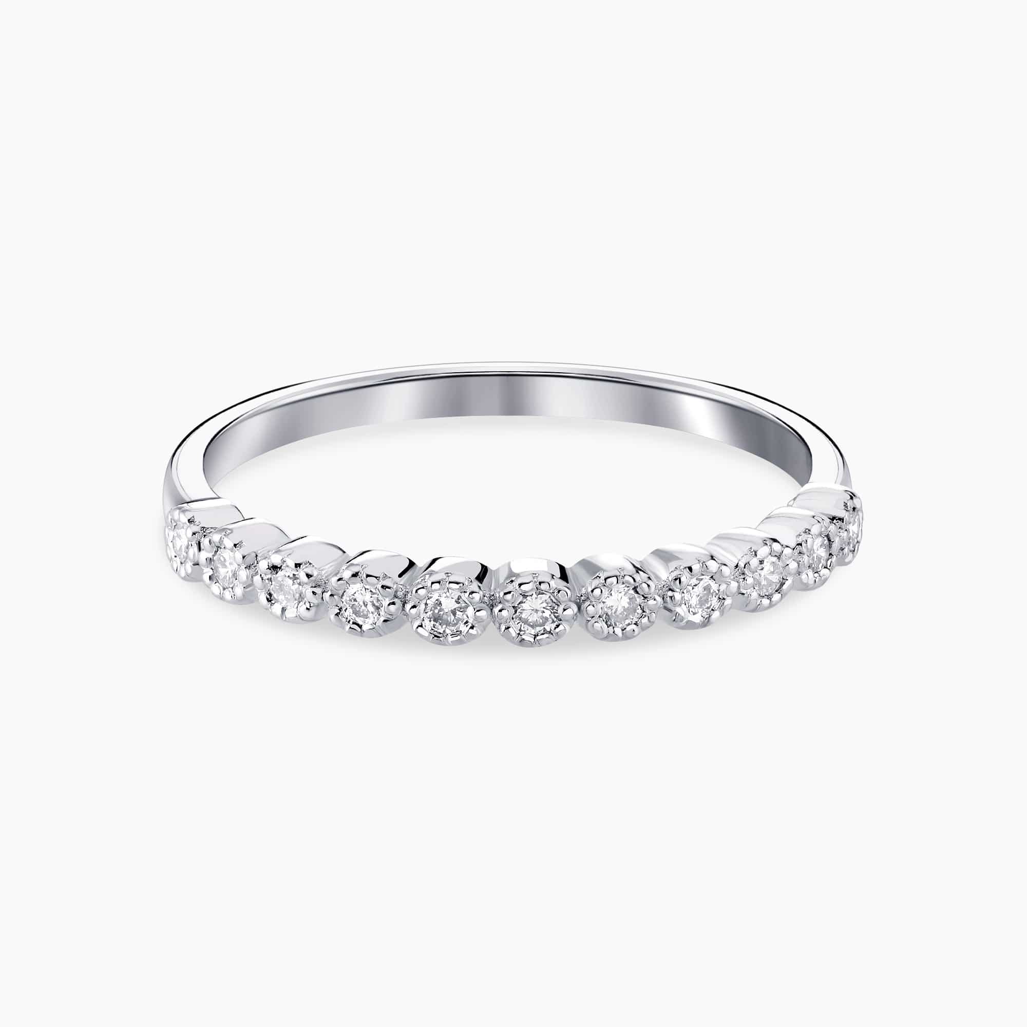0.14Ct. Diamond setting in a 14K White Gold Ring
