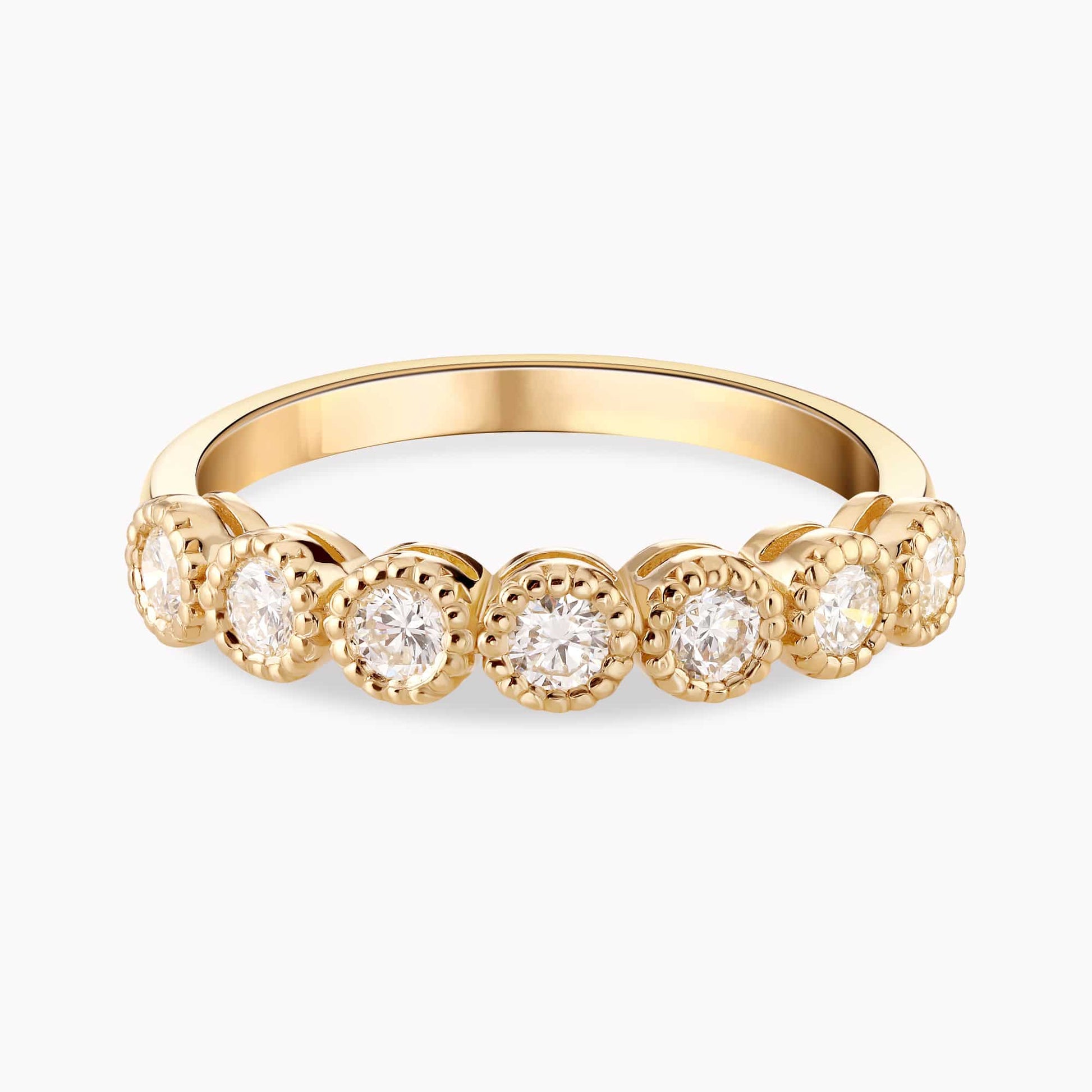 0.54Ct. Diamond setting in a 14K Yellow Gold Ring