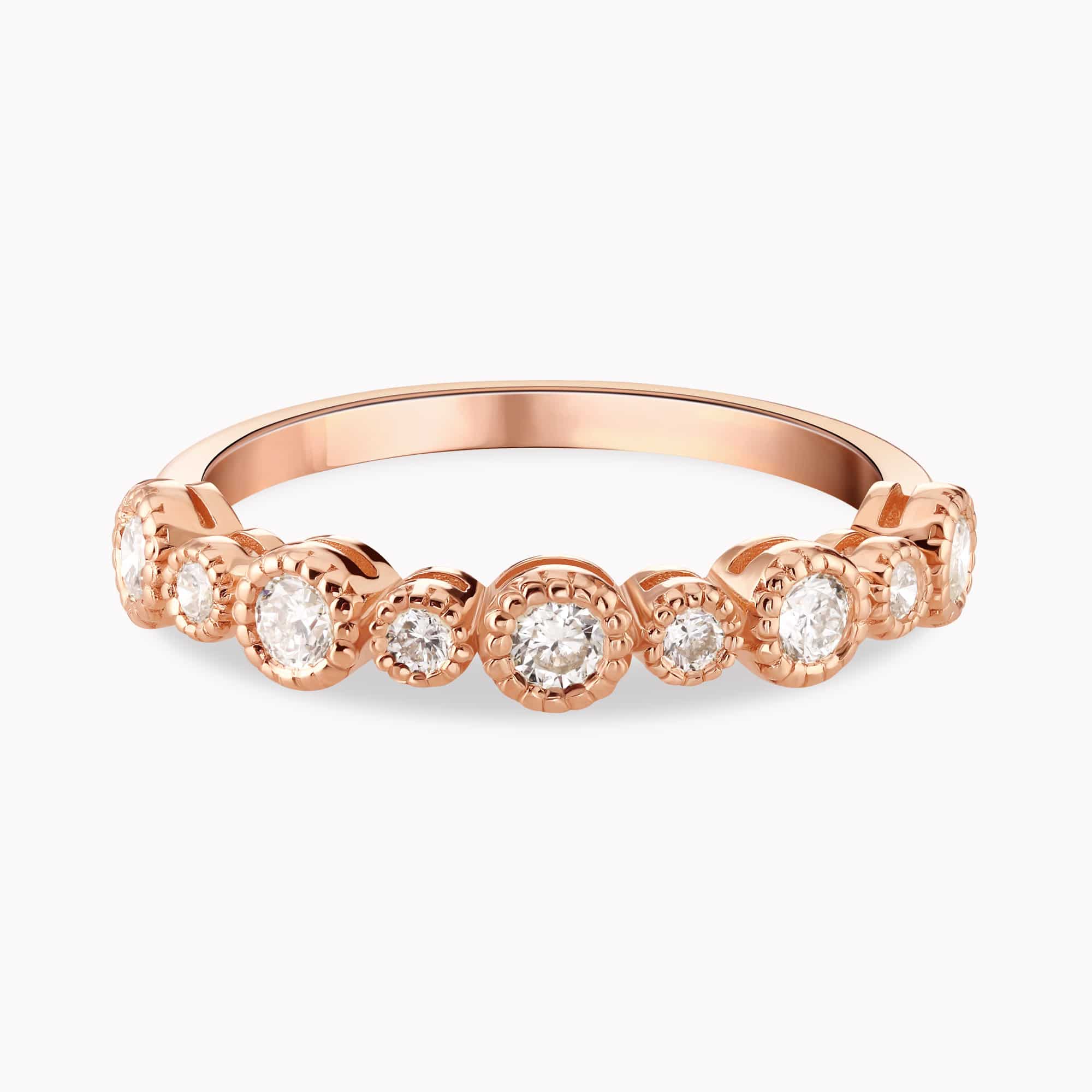 0.50Ct. Diamond setting in a 14K Rose Gold Ring