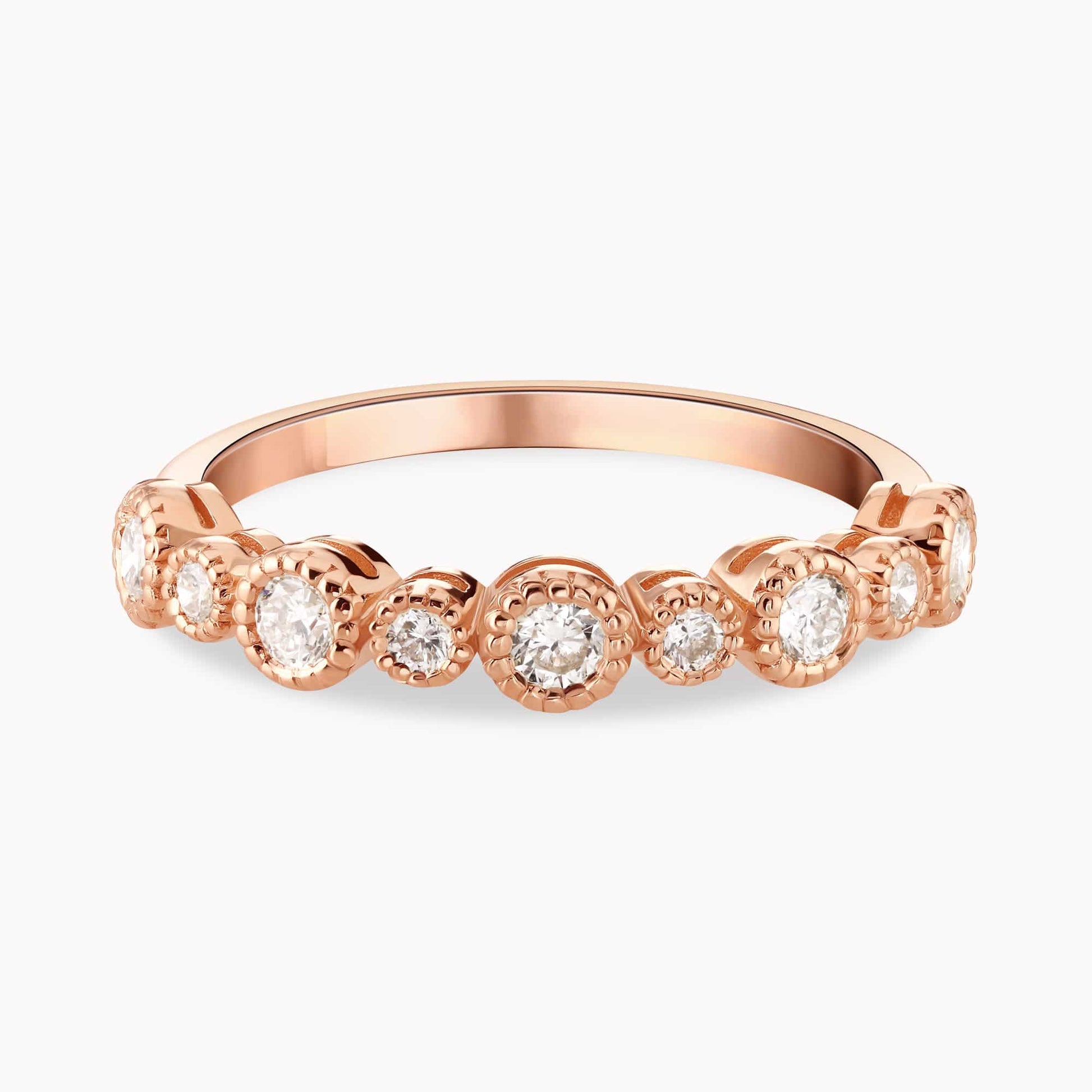 0.50Ct. Diamond setting in a 14K Rose Gold Ring