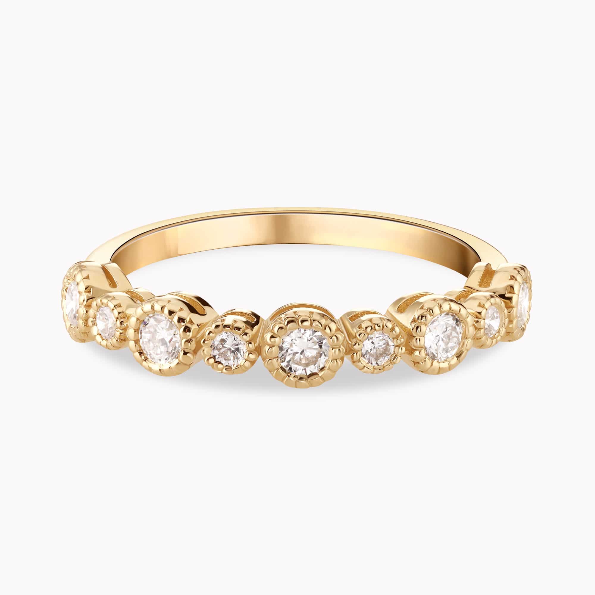 0.50Ct. Diamond setting in a 14K Yellow Gold Ring