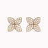Diamond Flower Earrings
