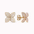 Diamond Flower Earrings