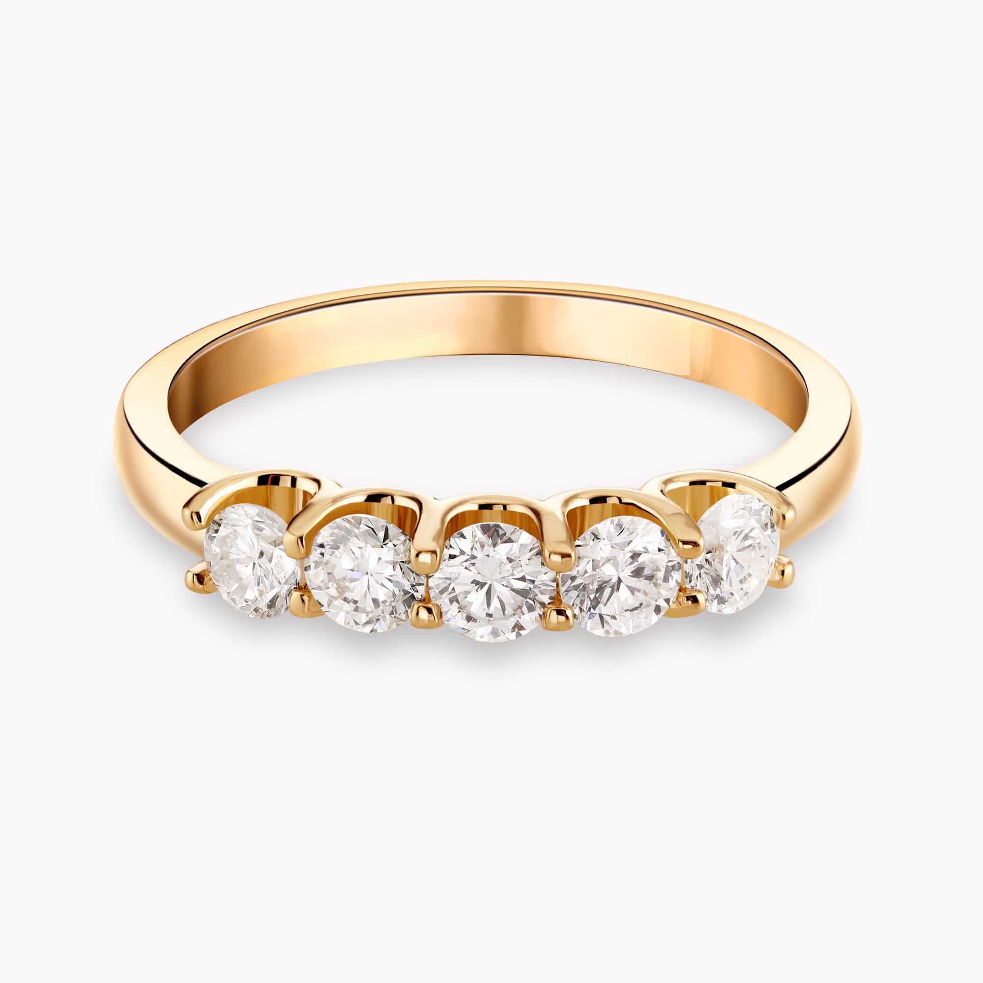 0.59Ct. Diamonds in 14K Yellow Gold Ring