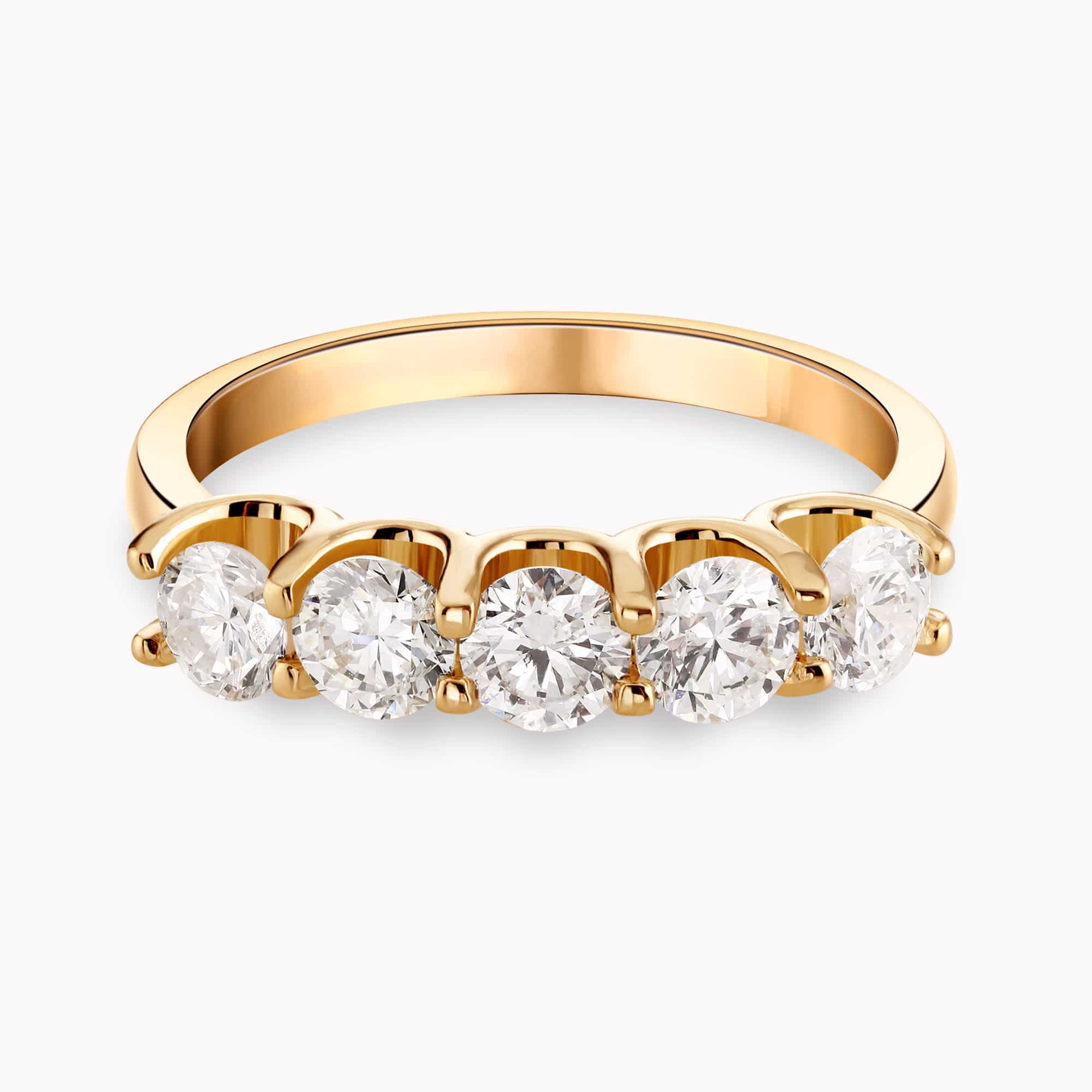 1.30Ct. Diamonds in 14K Yellow Gold Ring