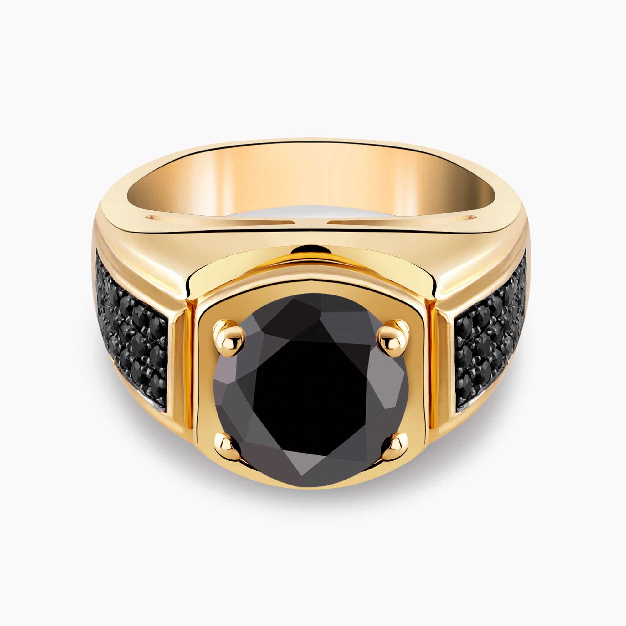 Black Diamond Ring for Men
