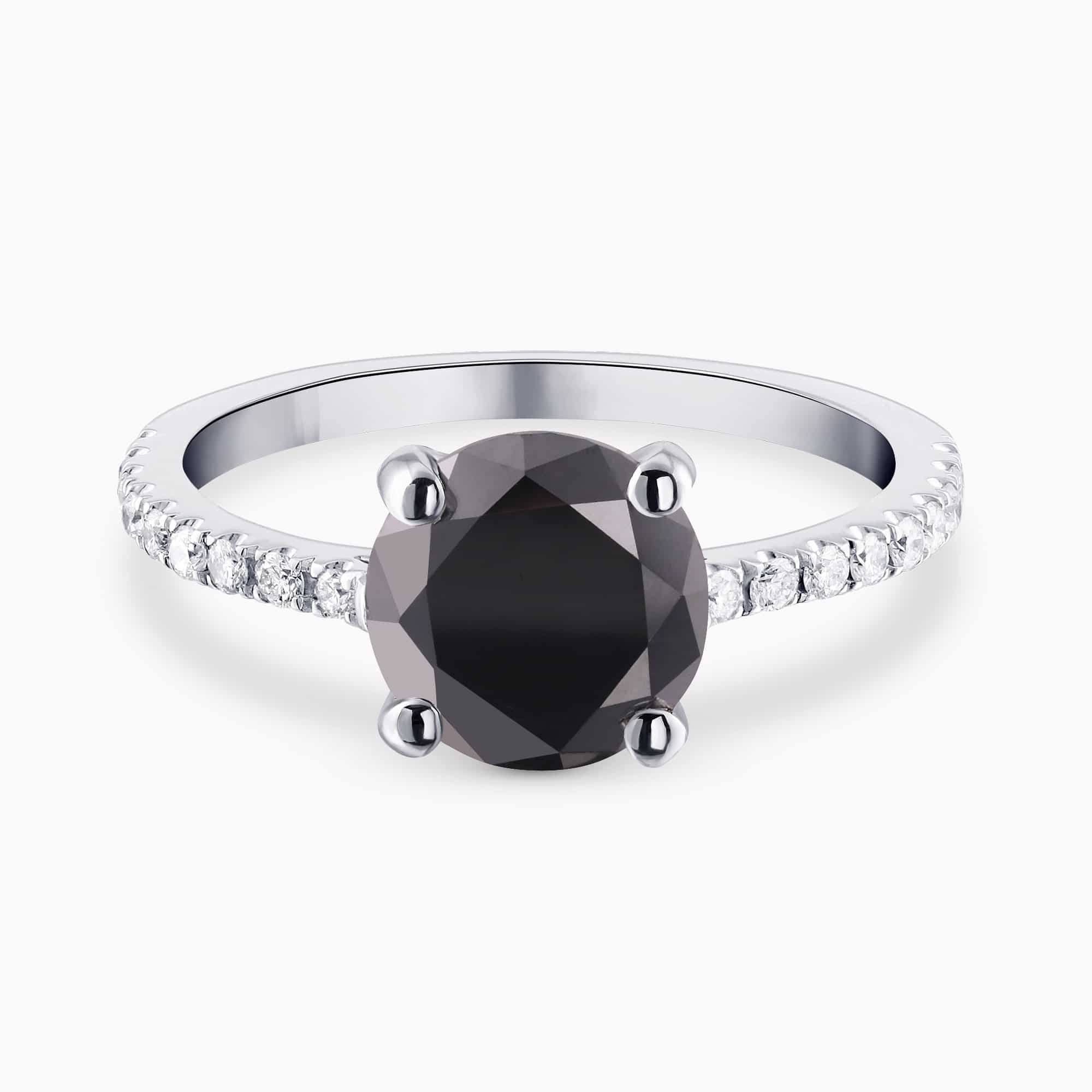 Black and White Diamond Ring