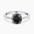 Black and White Diamond Ring