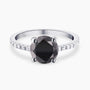 Black and White Diamond Ring