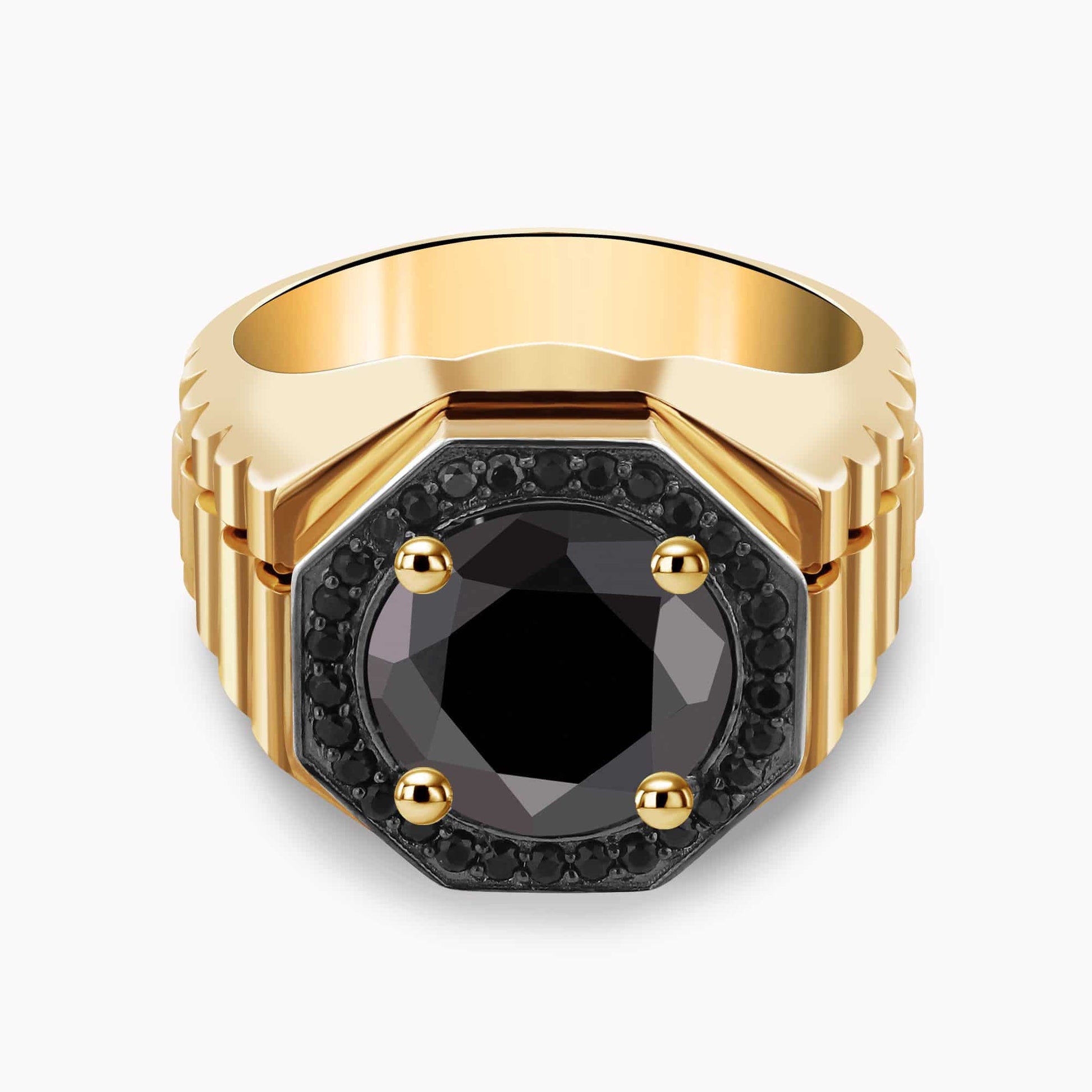 Black Diamond Ring for Men