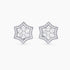 Diamond Star of David Earrings