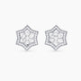 Diamond Star of David Earrings