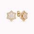 Diamond Star of David Earrings