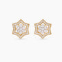 Diamond Star of David Earrings